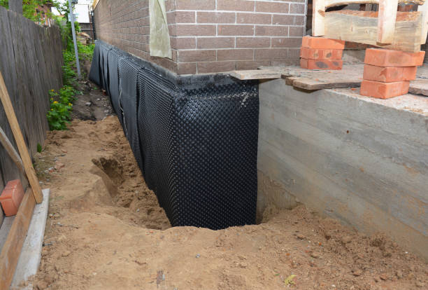 Happy homeowners after waterproofing job in Blanchester